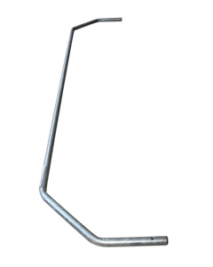 Curtain tube 45° 1/2"x1705 f/manure curtain MB drive IW=1555